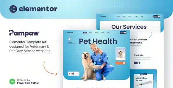 Pampaw Veterinary Elementor Template Kit