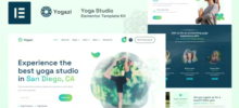 Yogazi Yoga Studio Elementor Template Kit