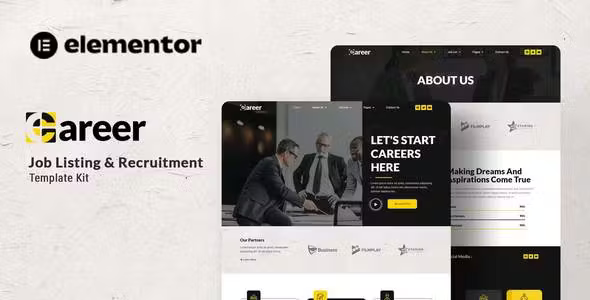 Career Job Recruitment Elementor Template Kit