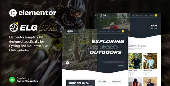 Elgone Cycling Elementor Template Kit