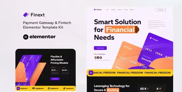 Finext Payment Elementor Template Kit