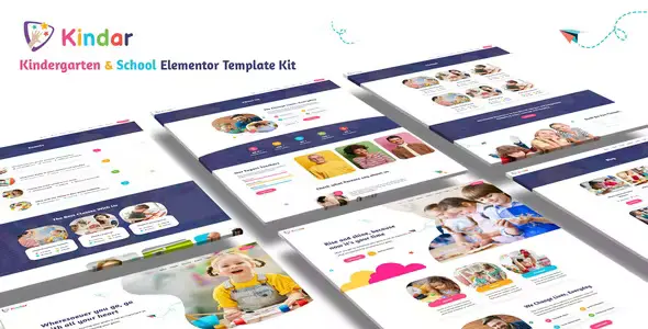 Kindar Kindergarten Elementor Template Kit
