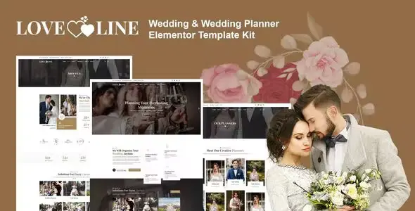 Loveline Wedding Elementor Template Kit