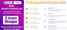 BWD Modern Feature List for Elementor