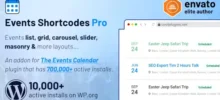 Events Shortcodes Pro Plugin