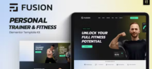 Fusion Personal Trainer Elementor Template Kit