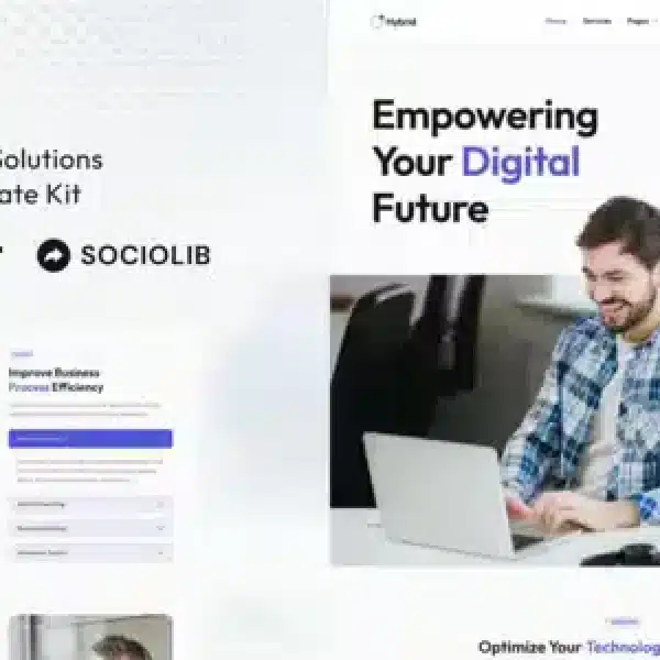 Hybrid Technology and IT Elementor Template Kit