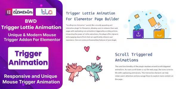 BWD Trigger Lottie Animation for Elementor