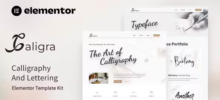 Caligra Calligraphy Elementor Template Kit