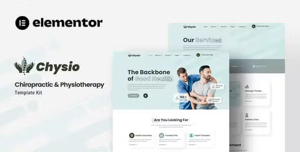 Chysio Chiropractic Elementor Template Kit