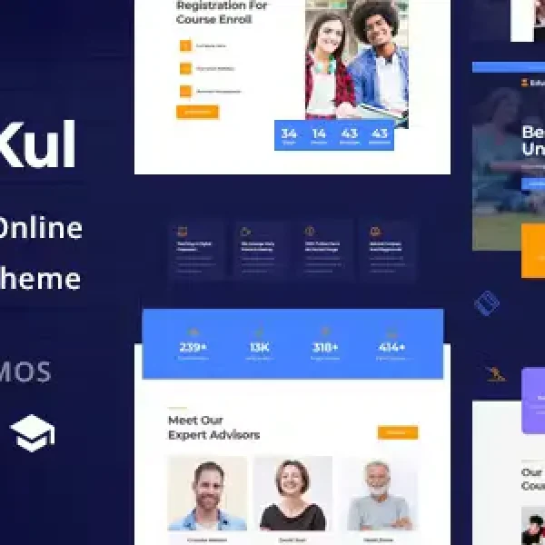 Edukul Online Courses WordPress Theme