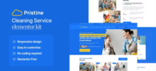 Pristine Cleaning Service Elementor Template Kit