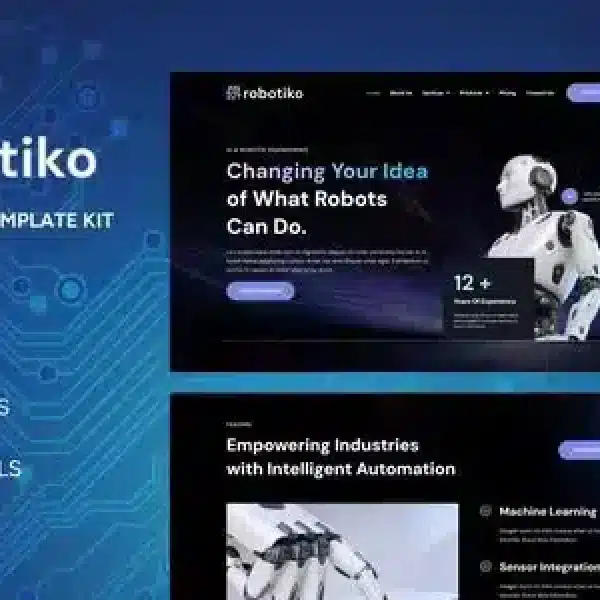 Robotiko AI Elementor Template Kit