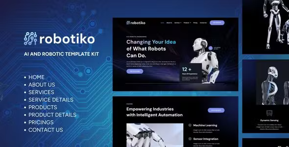 Robotiko AI Elementor Template Kit