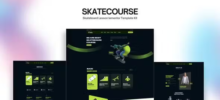 Skatecourse Skateboard Elementor Template Kit