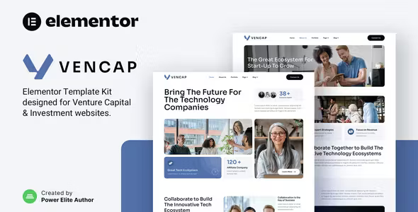 Vencap Venture Elementor Template Kit