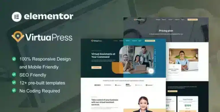 VirtuaPress Assistant Elementor Template Kit
