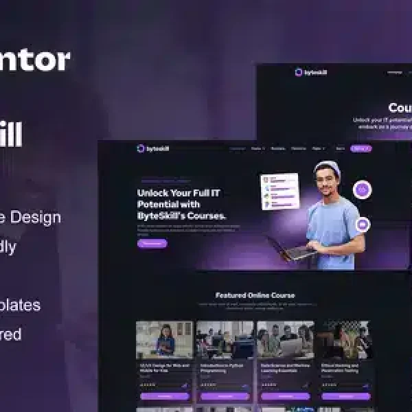 ByteSkill IT Online Course Elementor Template Kit