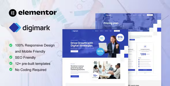 Digimark Marketing Agency Elementor Template Kit