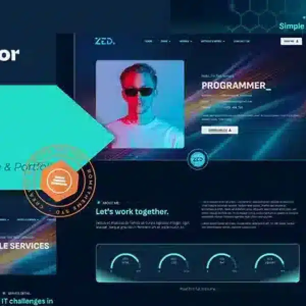 Zed Programmer Resume Elementor Template Kit