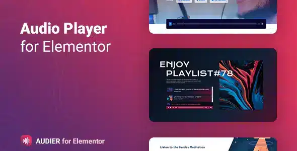 Audier Audio Player for Elementor