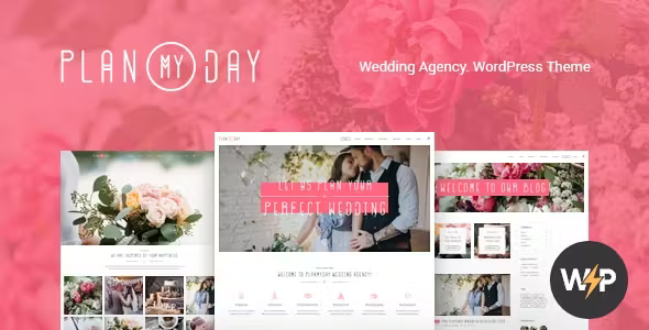 Plan My Day Wedding WordPress Theme