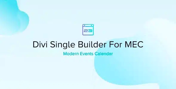 Divi Single Builder Addon for MEC