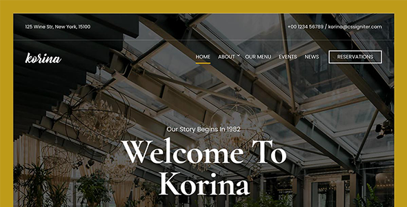 Korina Wordpress Theme