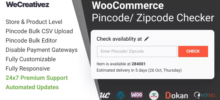 WooCommerce Pincode Zipcode Checker