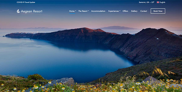 Aegean Resort Wordpress Theme