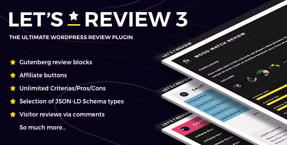 Lets Review Plugin with Affiliate Options