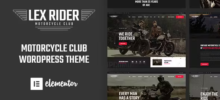 LexRider Motorcycle Club Theme