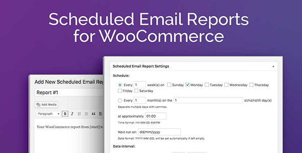 Scheduled Email Reports for WooCommerce
