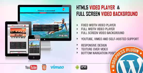 Video Player and FullScreen Video Background
