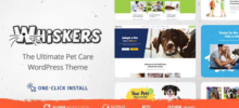 Whiskers Pet and Vet WordPress Theme