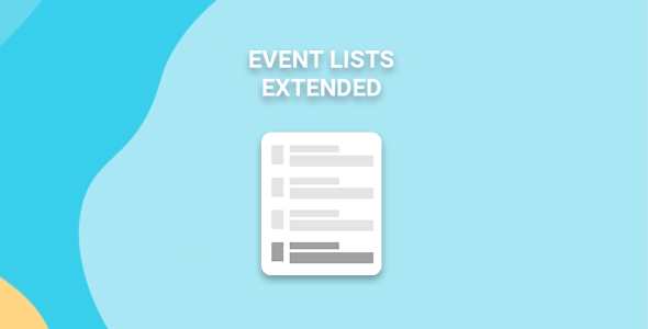 EventOn Events Lists Extended
