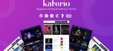 Katerio Magazine and Blog WordPress Theme