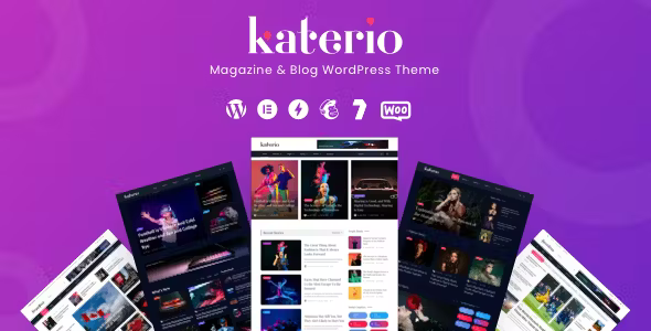 Katerio Magazine and Blog WordPress Theme