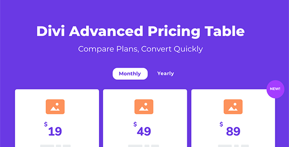 Advanced Pricing Table For Divi