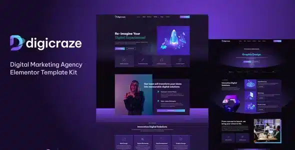 Digicraze Digital Marketing Agency Elementor Kit