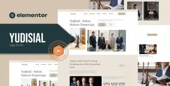 Yudisial Law Firm Elementor Template Kit