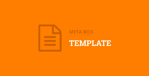 Meta Box Template Extension