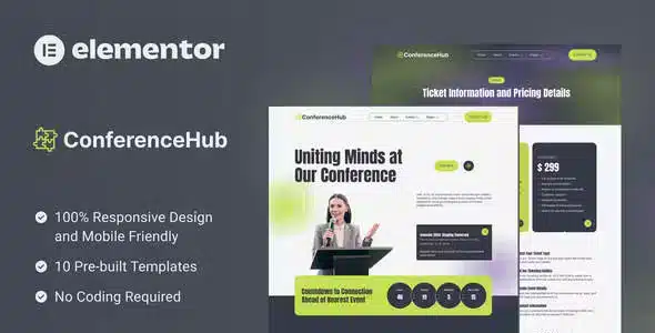 ConferenceHub Professional Event Elementor Kit