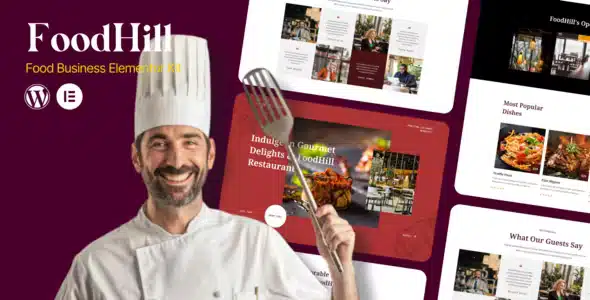 FoodHill Restaurant Elementor Template Kit