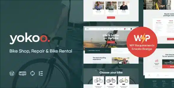 Yokoo Bike Shop and Rental WordPress Theme