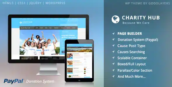 Charity Hub Nonprofit Fundraising Theme