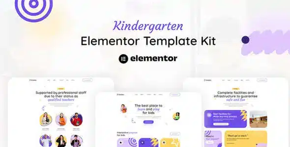 Kiddies Kindergarten Elementor Template Kit