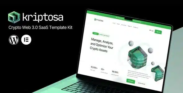 Kriptosa Web3 SaaS Elementor Template Kit