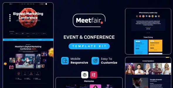 Meetfair Event and Conference Elementor Kit