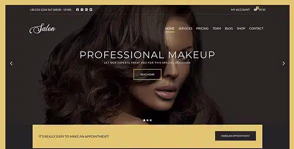 Salon Wordpress Theme